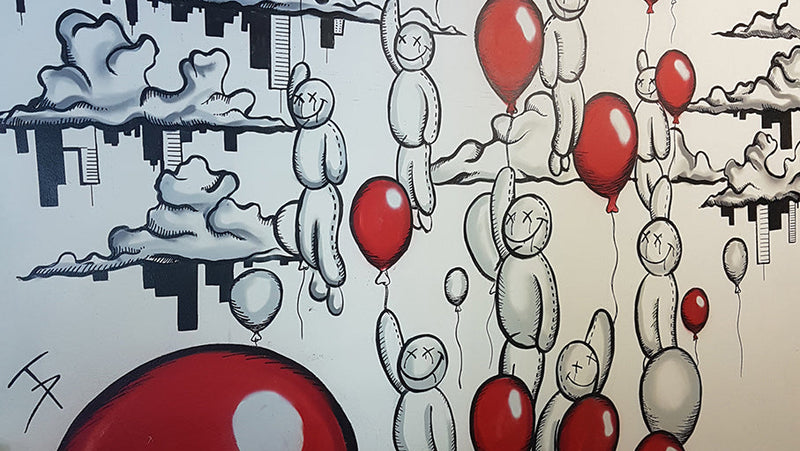 Damian Tab street art ballonz tel aviv central bus station