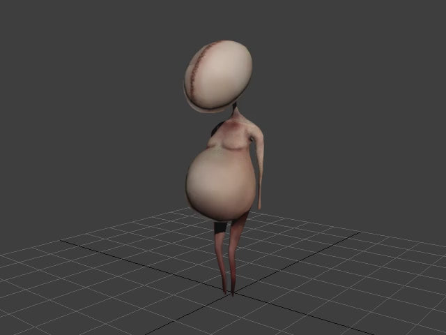 Load video: Damian Tab indie game development footage seed character walking and falling in prototype environment
